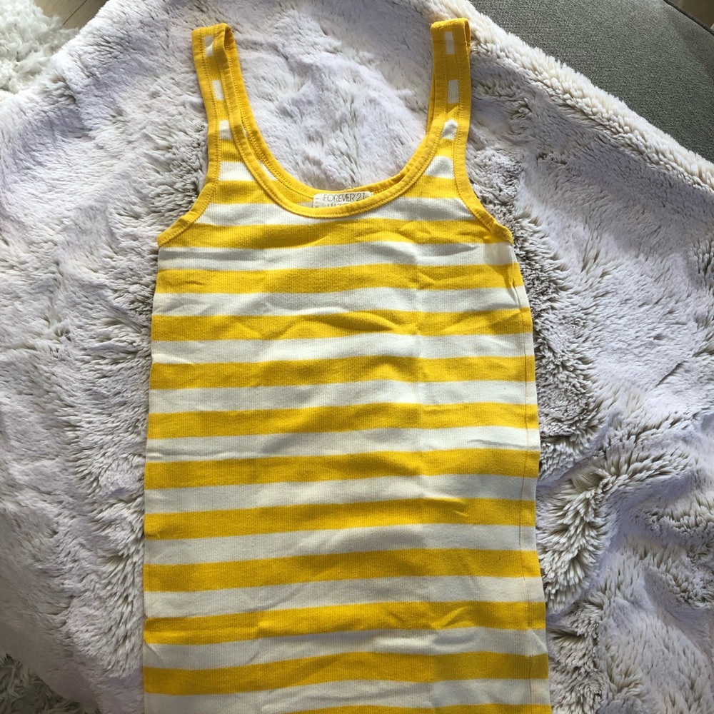 Forever 21 Essentials Striped Tank Top